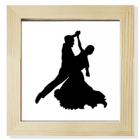 Dancer Sports Performance Duet Dance Square Picture Frame Wall Tabletop Display