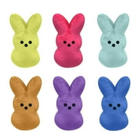 Великденски зайче пълнени играчки моркови Peep Rabbit Comfort Plush Doll Деца Великденски подарък
