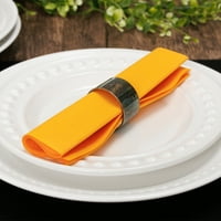 Симулинен 16 ”x16” Цветна салфетки за вечеря - оранжево - БО от 50