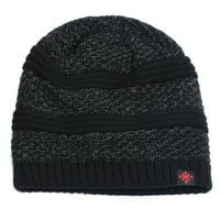 Вълнена шапка зима плюс кадифена шапка на открито колоездене топлина unsi качулка ски шапка