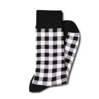 Черно -бели чорапи от джингъм