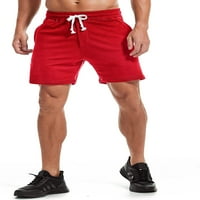 Мъжки атлетични тренировки шорти 5.5 памучни ежедневни къси панталони еластични талии за джоги спортни шорти за пот