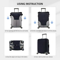 Протектор за покритие на багаж за пътуване, куфар за текстура на син клон за багаж, голям размер
