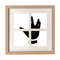 Модел на жестове черен контур рамка за стена настолни дисплеи отвори картина