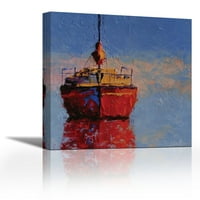 Само чакане - съвременен изящно изкуство Giclee on Canvas Gallery Wrap - Décor на стена - изкуство - готов за окачване