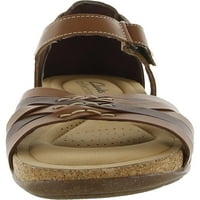 Clarks Womens Roseville Cove Leather Comfort Welge Sandals