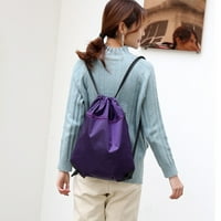 Unise Sports Backpack Сгъваем водоустойчив чист цвят раница за теглене