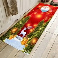 Xmas Home Decor Snowman Коледно дърво килим за килим за баня под мат трапезария