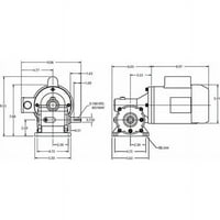 Dayton AC GM, TEFC, 30rpm, 115 208-230VAC, 381in-lb 4cvt9