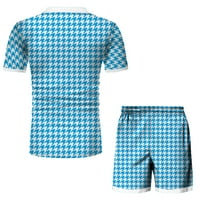 Ведолай комплекти за мъже Мъжки летни тениски с къси ръкави за джогинг спортни спортни дрехи, флот xxl