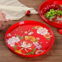 Китайски стил чай табла за многократна употреба меламин сервира тава с гладка повърхност за чаена маса и сватбен декор