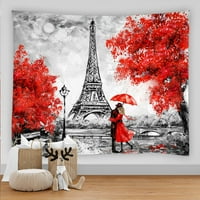 Париж кула гоблен мандала гоблен стена висящи гоблени бохо романтика пейзаж спалня стена килим диван одеяло размер