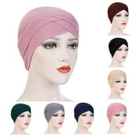 Жени мюсюлмански тюрбан рак химио капачка хиджаб коса шапка за глава бързо бандана ~ n2j7
