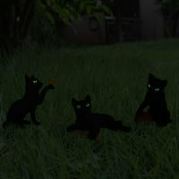 Смола котка смляна приставка микро орнаменти светещ градински пейзаж Направих тапа за животински смола симулация за декорации на тревата