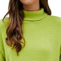 Leesechin пуловери за жени Крерънс Случайна модна солидна куха пуловер с дълъг ръкав с дълъг ръкав