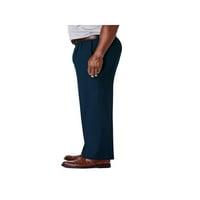 Haggar Men's Big & Tall Cool 18® Pro Solid Pleat Pant Classic Fit HC90248