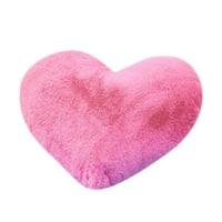 Yinmgmhj love heart confus plow case plush rhaggy soft cover defa oom all plowsecase decor + pink