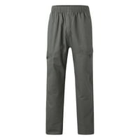 Wozhidaoke товарни панталони за мъже Мъжки модни ежедневни разхлабени памук плюс размер дантелени панталони Общи суитчъри за мъже