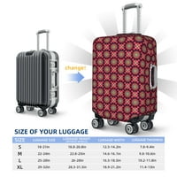 Протектор за покритие на багажа за пътуване, калейдоскоп безпроблемен шаблон куфар за багаж, голям размер