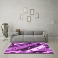 Ahgly Company Indoor Rectangle Animal Purple Modern Area Rugs, 7 '9'