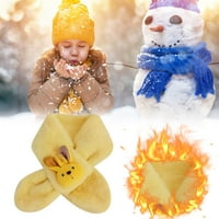 PJTewawe Зимно спортно оборудване Момчета и момичета деца зимен плюшен шал на години имитация на заек анимационен филм заек бебешки шал шал