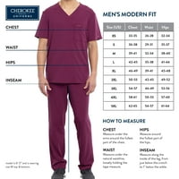 Cherokee Workwear Revolution Scrubs Top for Men V-Neck Plus Size WW670, 5XL, Khaki