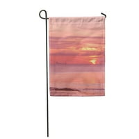 Розов плаж изгаряне на небето Създаване на слънце зелено коралово небе залез сцена клон Облак Граден флаг декоративен флаг къща банер