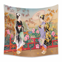 Wekity гоблен естетически изкуство домашен фон тъкан декор подарък японски гоблен за хол декор за спалня