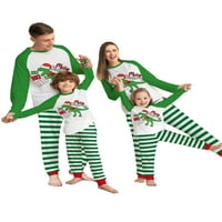 Gwiyeopda Коледа Семейство съвпадащ пижама Комплект коледни райета за сън за двойки бебе куче