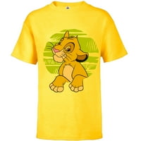 Disney The Lion King Young Simba Paws Green 90 -те - тениска с къс ръкав за деца - Персонализиран -непластов
