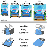 Dicasser Персонализирано одеяло за пролетно хвърляне с покривка за възглавница Топли размити плюшени одеяла за офис, легло, диван