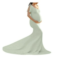 Zeceouar рокля за майчинство за жени фотосесия плюс размер лятна рокля рокля рокля с къс ръкав по майчинство рокля за кърмене кърма