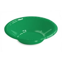 Oz Plastic Bowls Emerald Green, пакет от 20