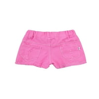 Детски момичета летни дънкови къси панталони, 2- години, малки момичета с висока еластична талия, разкъсани дънки къси панталони
