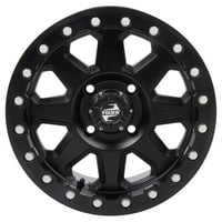 Tusk Uinta Beadlock Wheel 5. + 2. Matte Black for Polaris Sportsman Ho Utility