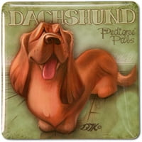 2.5 2.5 Моите родословни приятели Dachshund Dog Kitchen Councy Magnet